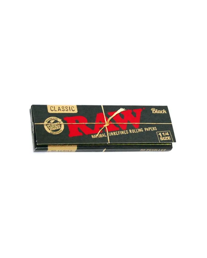 RAW Black 1¼ papel natural