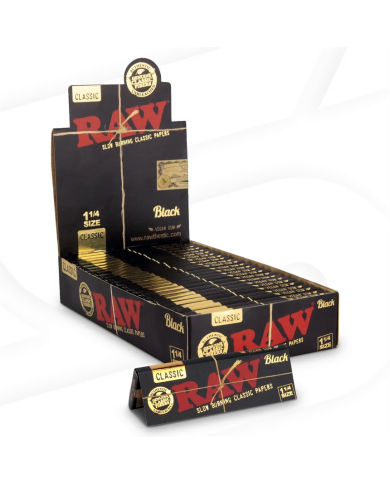 RAW Black 1¼ papel natural