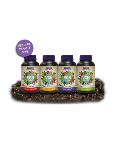 Atami Veganic Fertilizer 4PACK – Kit vegano completo para cultivo ecológico